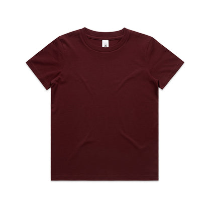 3006 Youth Staple Tee in Burgundy