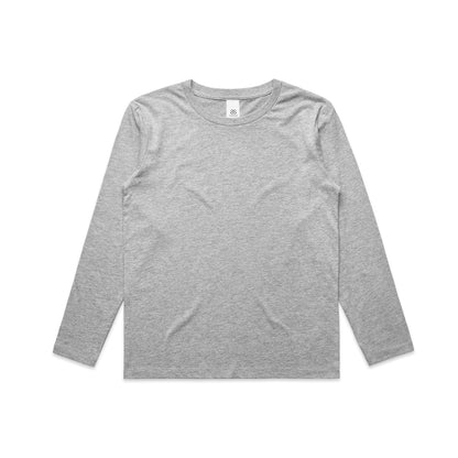 3007 Kids Staple Ls Tee in Grey Marle