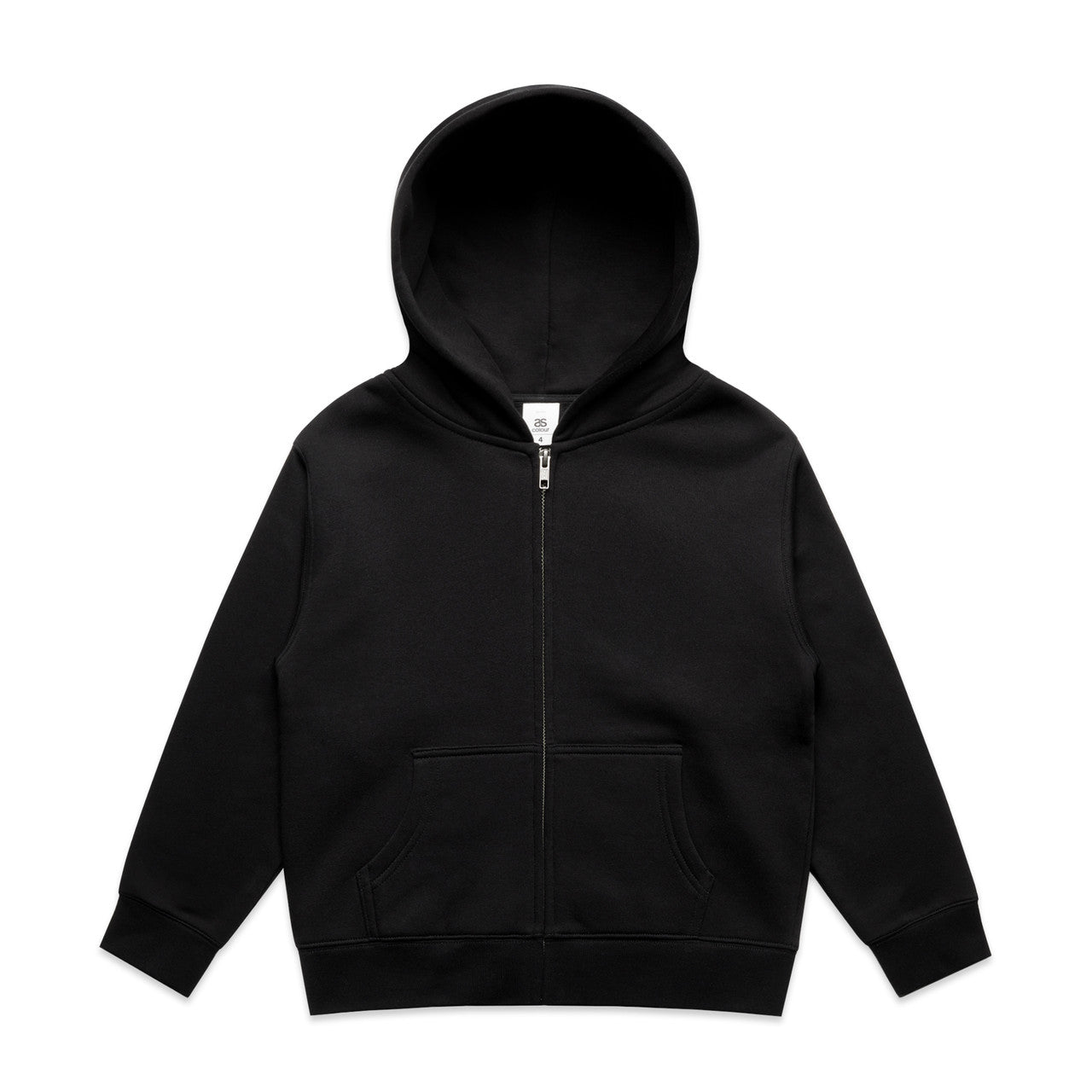 3038 Kids Relax Zip Hood in Black
