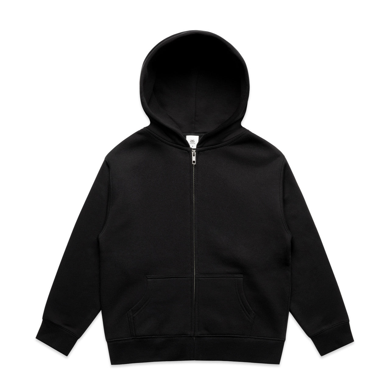 3039 Youth Relax Zip Hood in Black