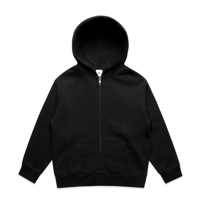 3039 Youth Relax Zip Hood in Black