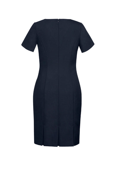 Womens Comfort Wool Stretch Short Sleeve Shift Dress 34012