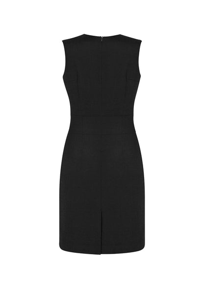 Womens Comfort Wool Stretch Sleeveless V-Neck Dress 34021