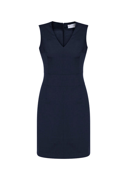 Womens Comfort Wool Stretch Sleeveless V-Neck Dress 34021