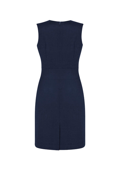 Womens Comfort Wool Stretch Sleeveless V-Neck Dress 34021