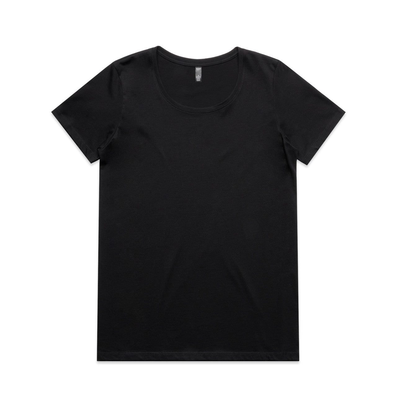 4019 Wos Maple Scoop Tee in Black