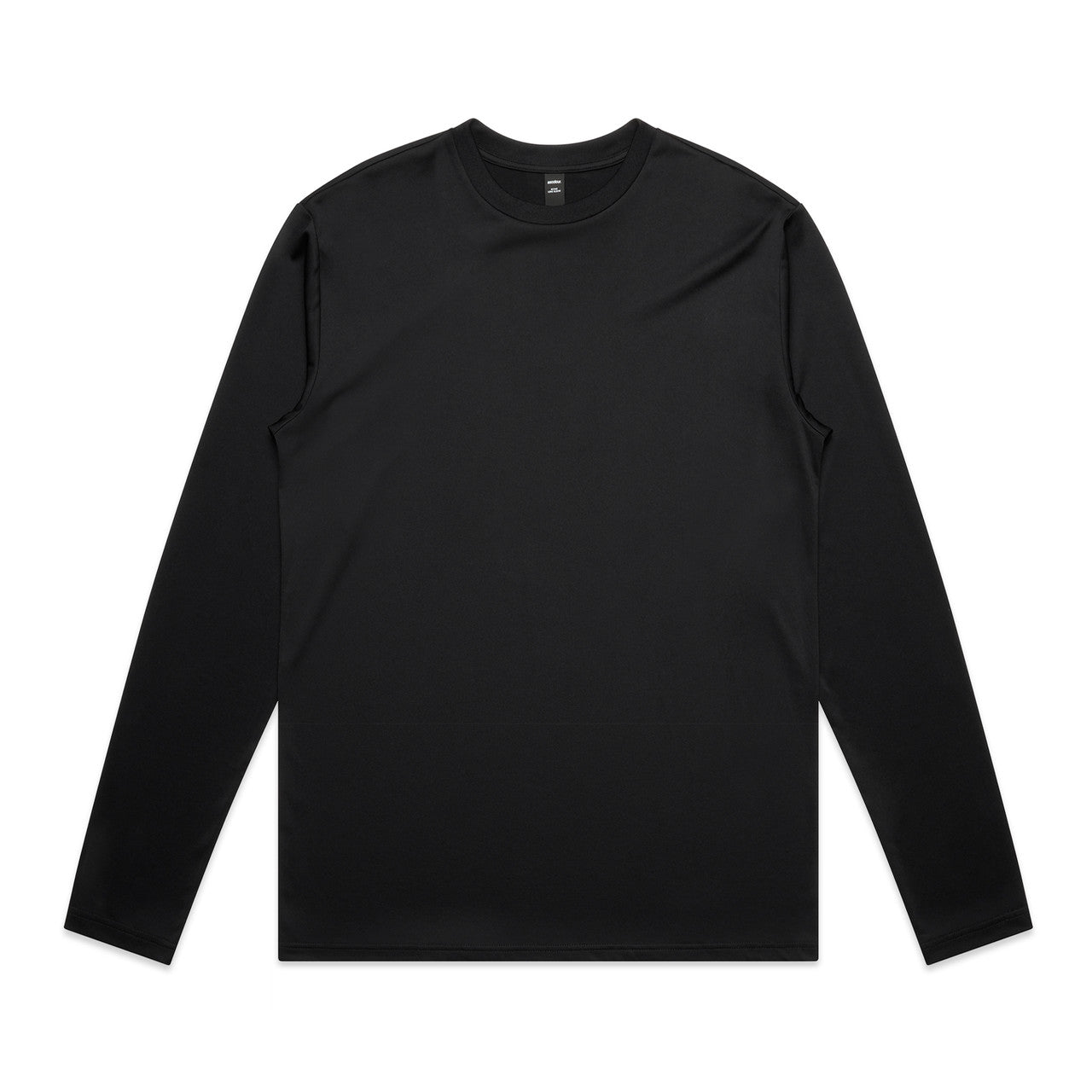 4020A Maple Active Ls Tee in Black
