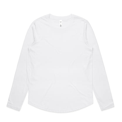 4021 Wos Maple Curve Ls Tee in White