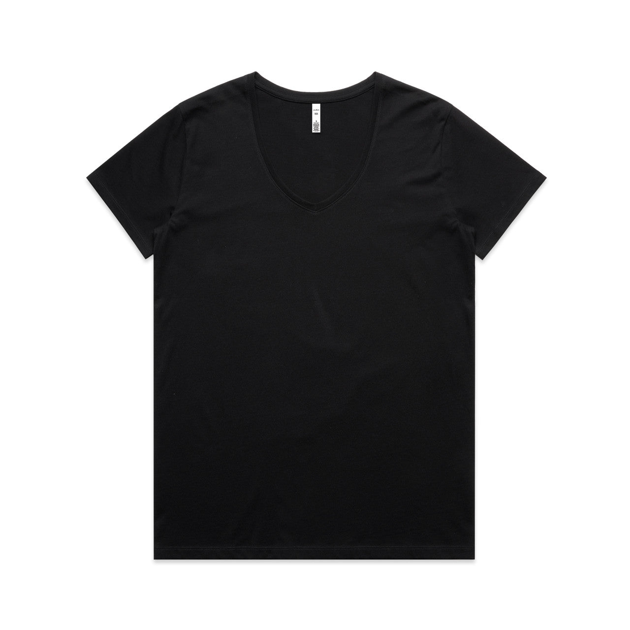 4023 Wos Maple V Neck Tee in Black