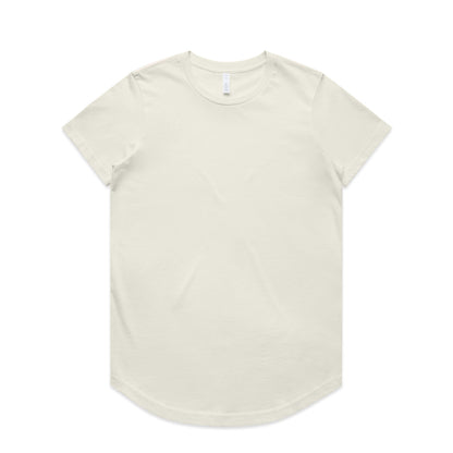 4024 Wos Maple Curve Tee in Ecru