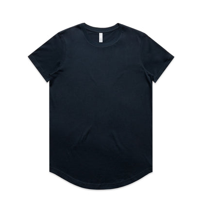 4024 Wos Maple Curve Tee in Navy