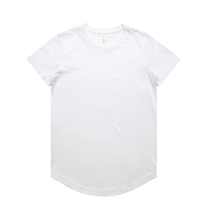 4024 Wos Maple Curve Tee in White