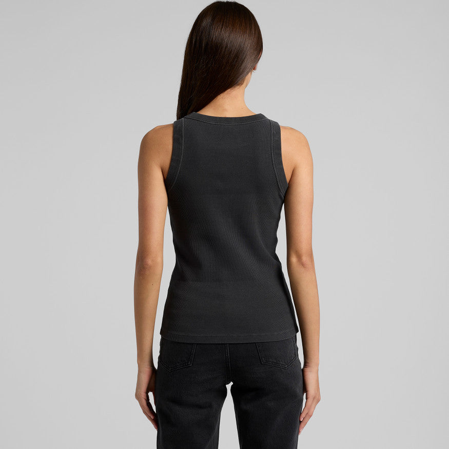 Women's Faded Organic Rib Tank 4034