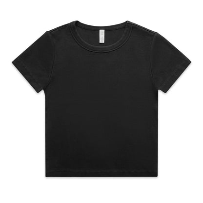 4036 Wos Faded Organic Rib Tee in Faded Black