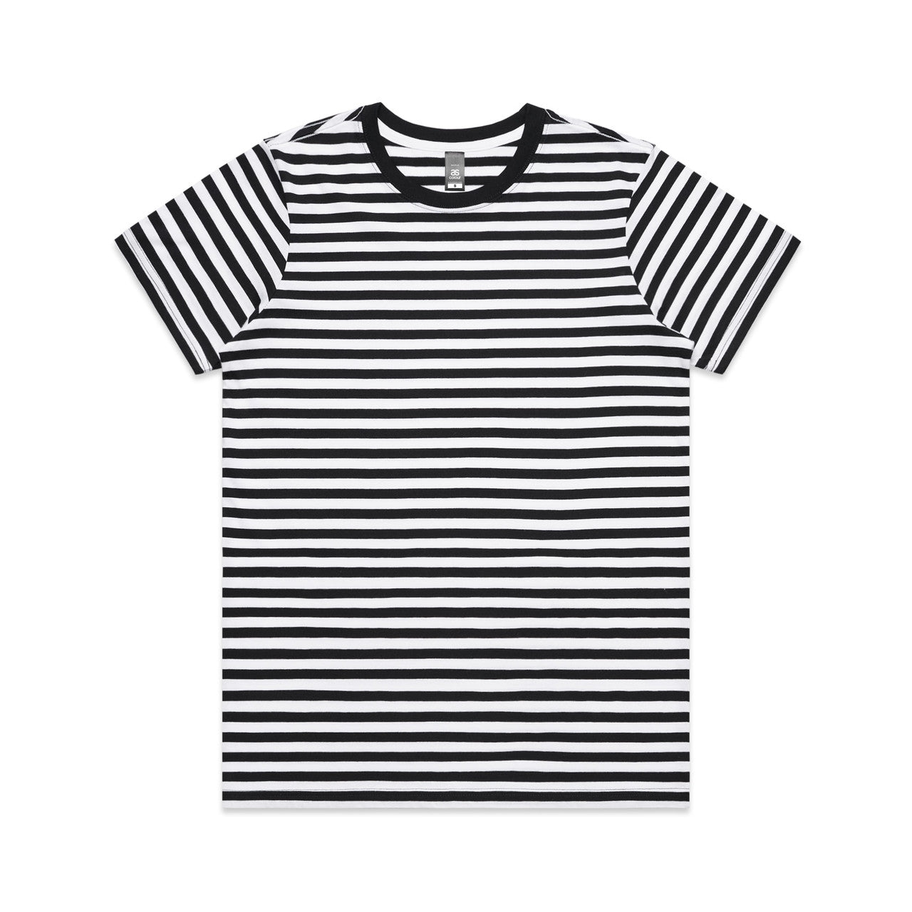 4037 Maple Stripe Tee in Black/White