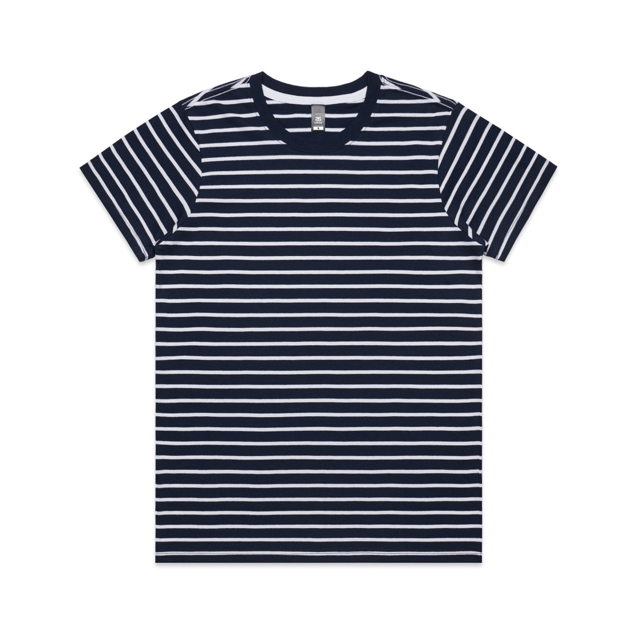 4037 Maple Stripe Tee in Navy/White