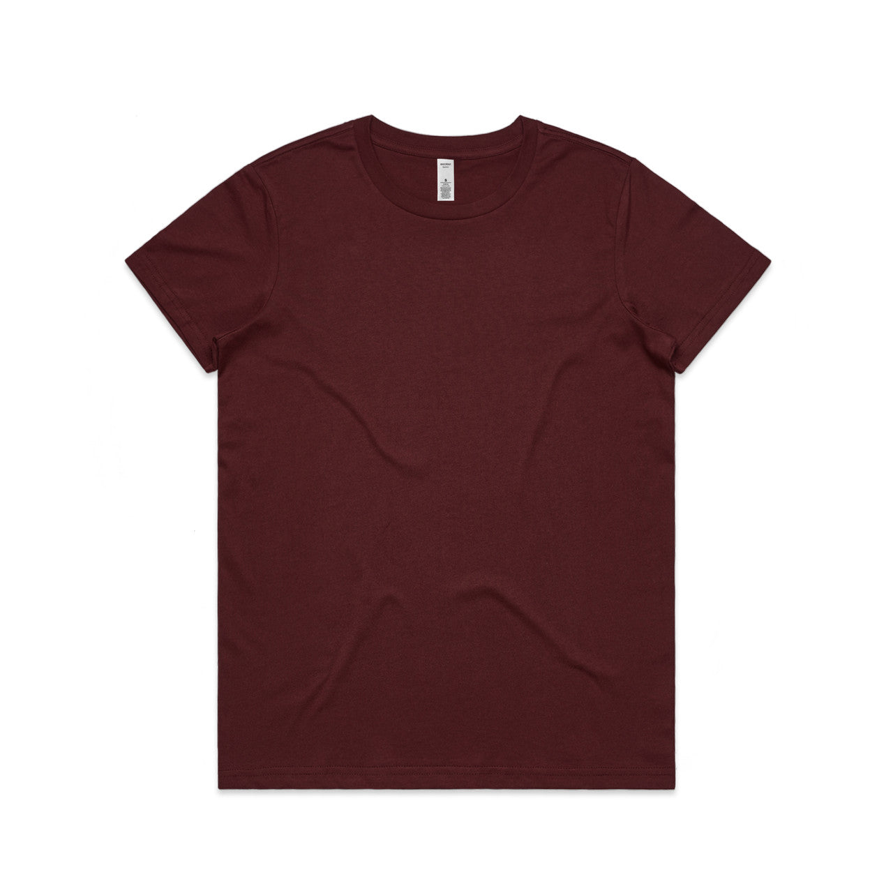 4051 Wos Basic Tee in Burgundy