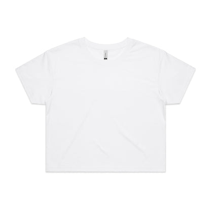 4062 Crop Tee in White