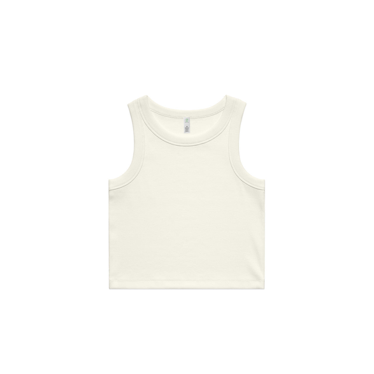 4064G Organic Rib Crop Tank in Ecru