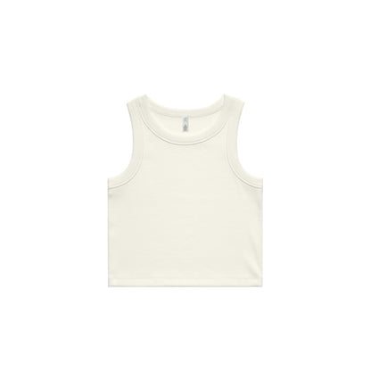 4064G Organic Rib Crop Tank in Ecru