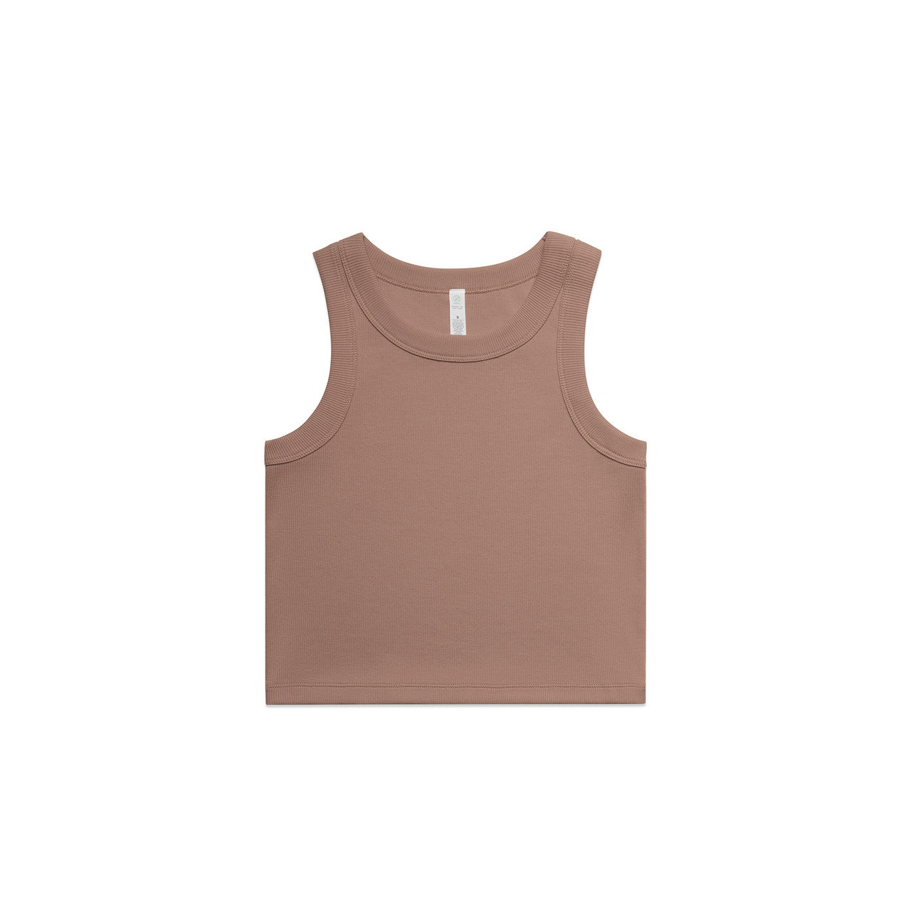 4064G Organic Rib Crop Tank in Hazy Pink