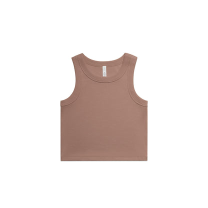 4064G Organic Rib Crop Tank in Hazy Pink