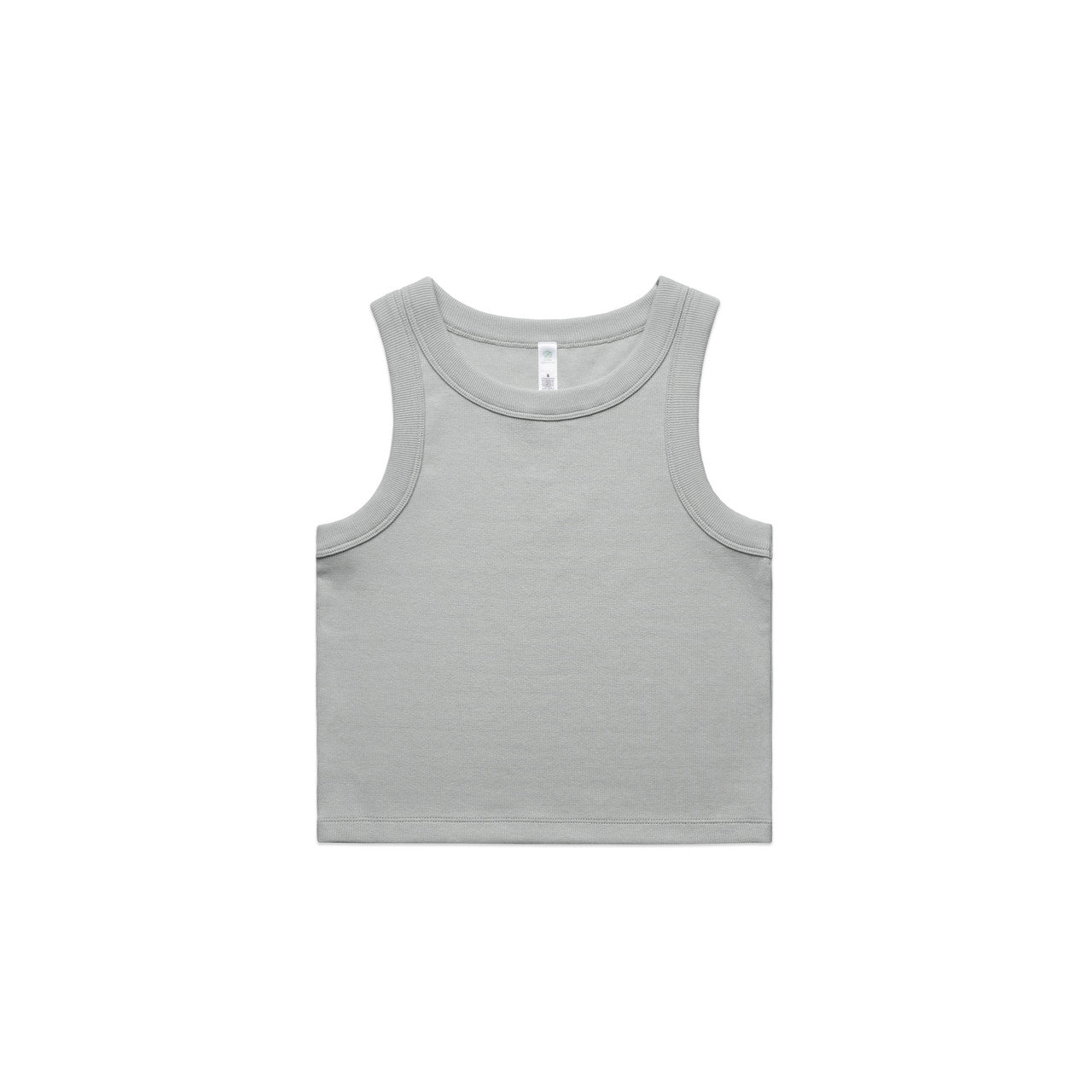 4064G Organic Rib Crop Tank in Storm