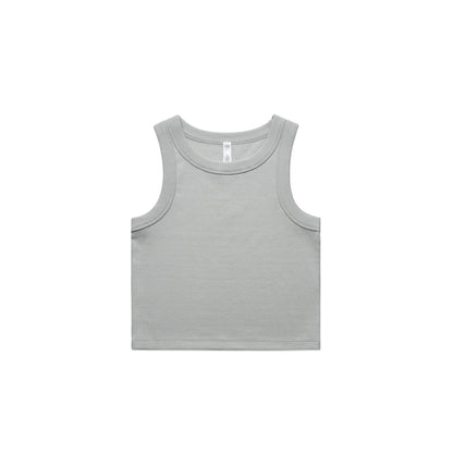 4064G Organic Rib Crop Tank in Storm