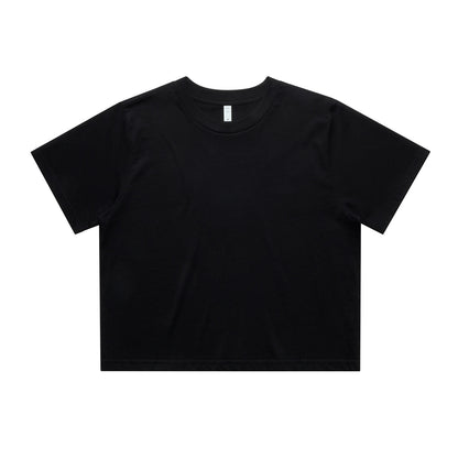 4072 Wos Classic Crop Tee in Black