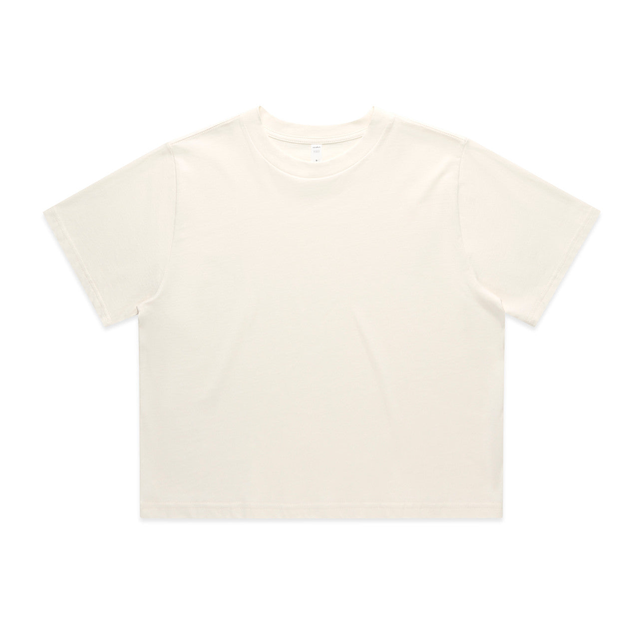 4072 Wos Classic Crop Tee in Ecru