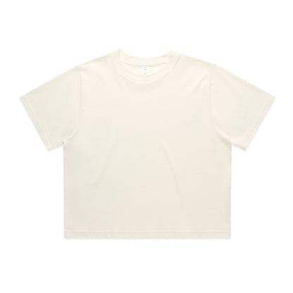 4072 Wos Classic Crop Tee in Ecru