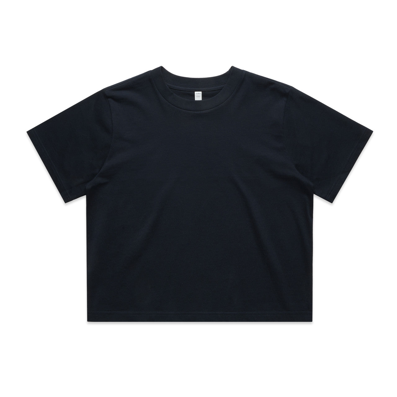 4072 Wos Classic Crop Tee in Navy