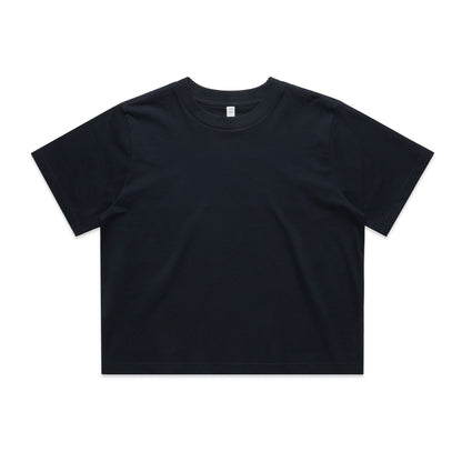 4072 Wos Classic Crop Tee in Navy