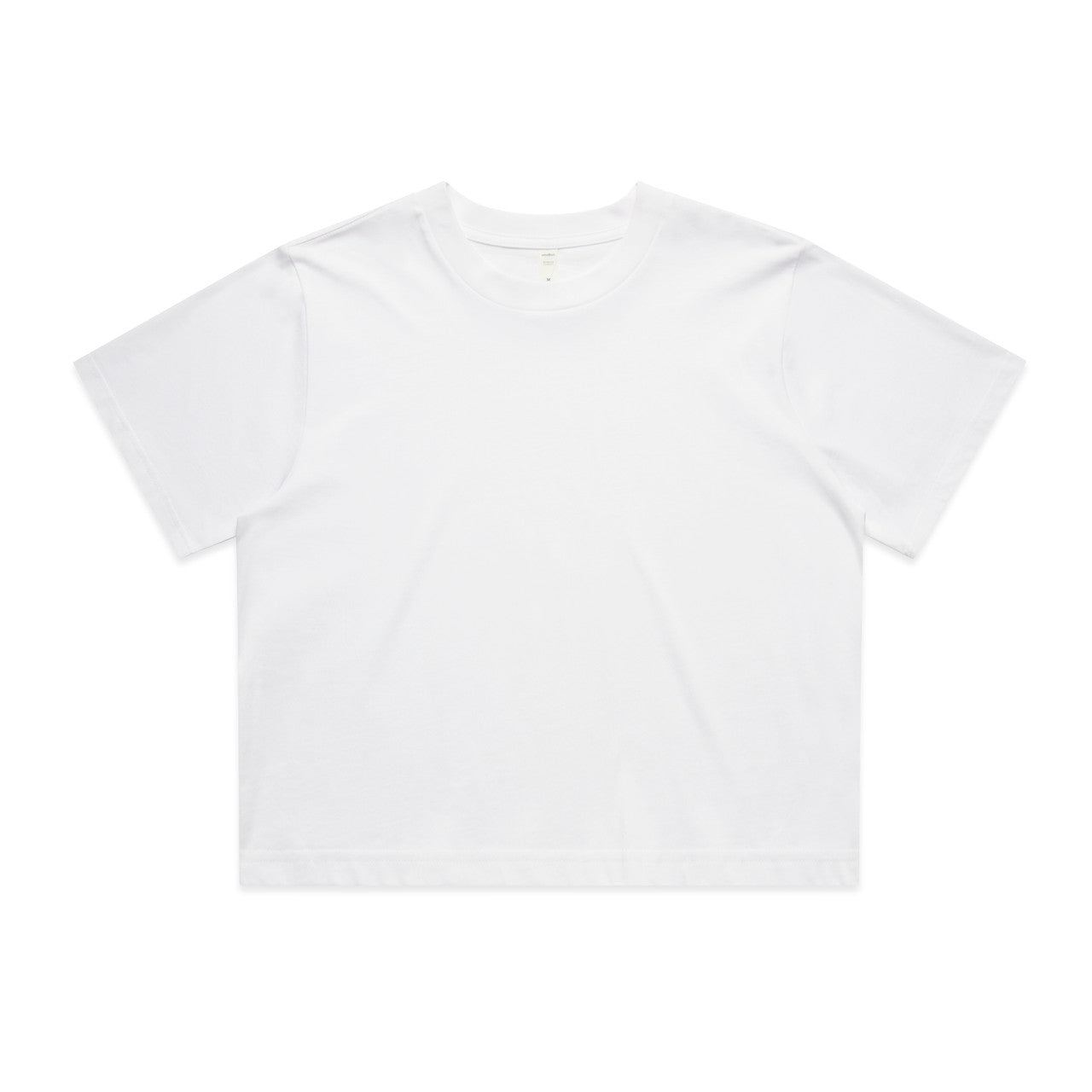 4072 Wos Classic Crop Tee in White