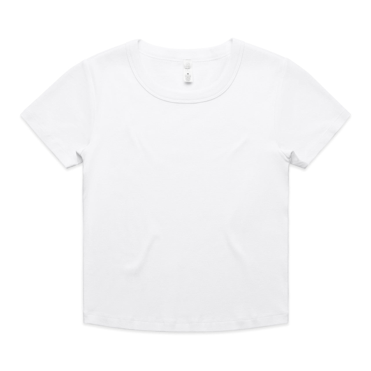 4074 Organic Rib Baby Tee in White