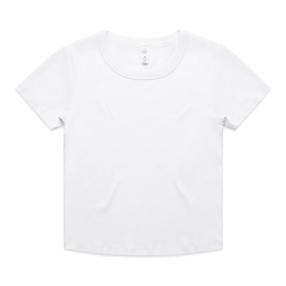 4074 Organic Rib Baby Tee in White