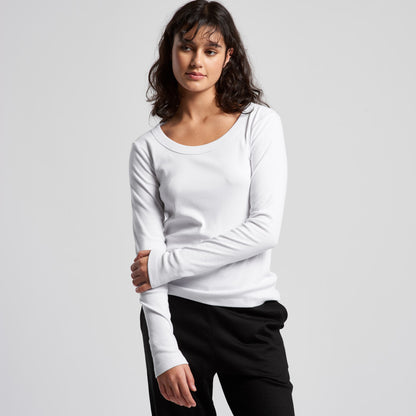 Women's Organic Baby Rib L/S Tee 4075