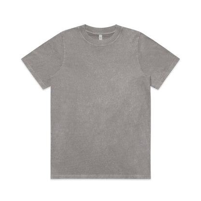 4085 Wos Stone Wash Heavy Tee in Grey Stone