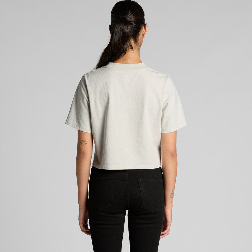 Women's Heavy Faded Crop Tee 4089