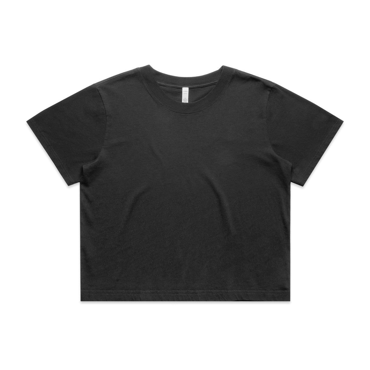 4089 Wos Heavy Faded Crop Tee in Faded Black