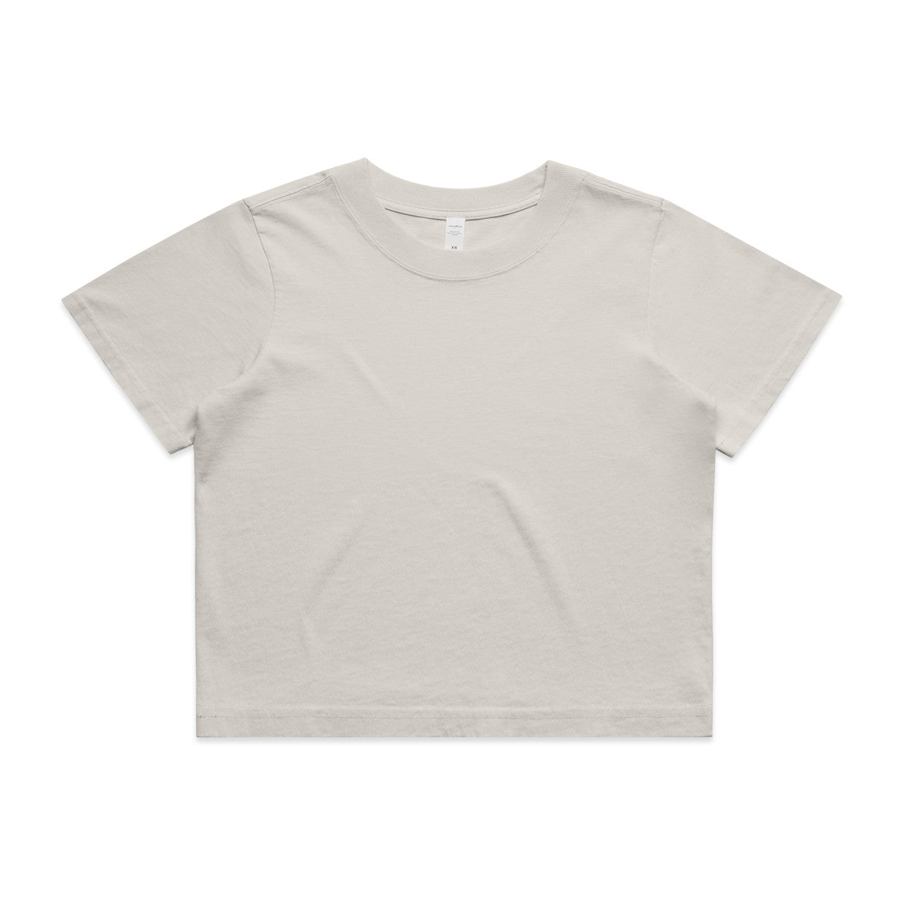 4089 Wos Heavy Faded Crop Tee in Faded Bone
