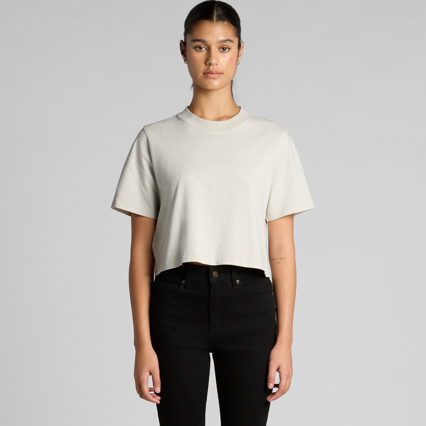 Women's Heavy Faded Crop Tee 4089