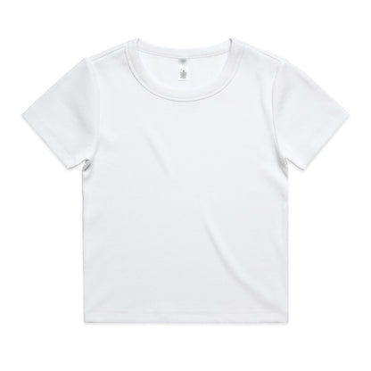 4092G Organic Rib Tee in White