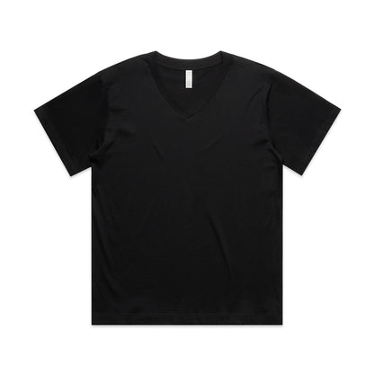 4095 Wos Martina V Neck Tee in Black