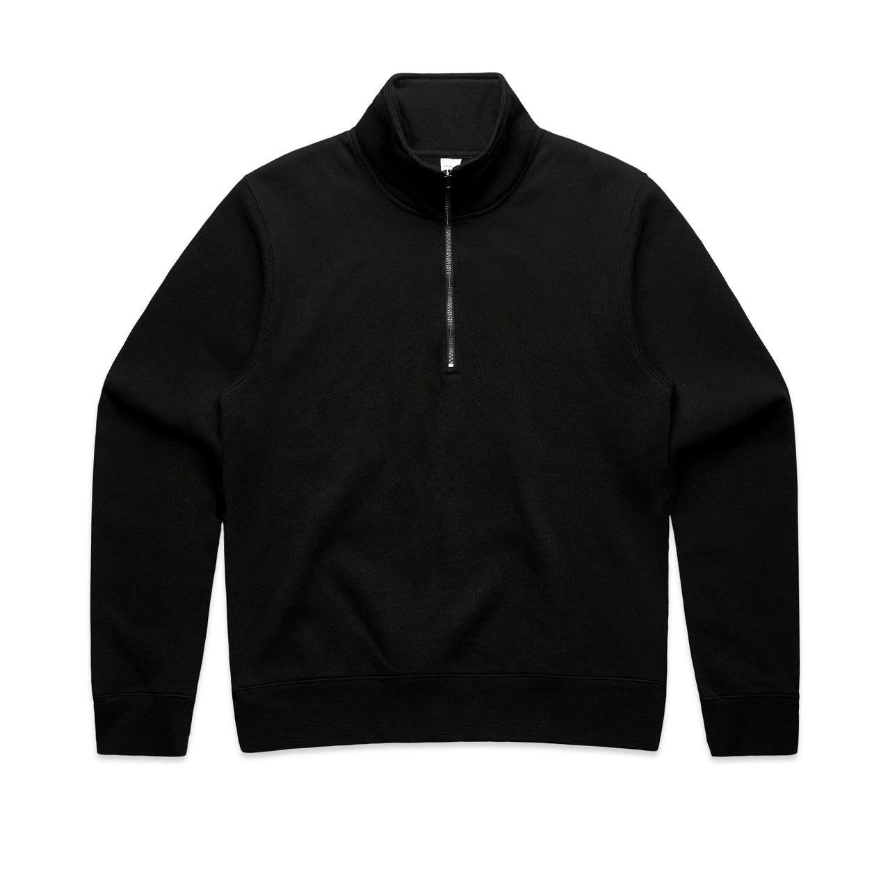 4125 Wos Half Zip Crew in Black