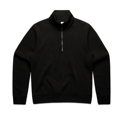 4125 Wos Half Zip Crew in Black