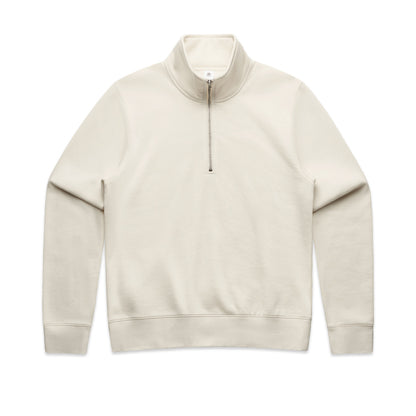 4125 Wos Half Zip Crew in Ecru