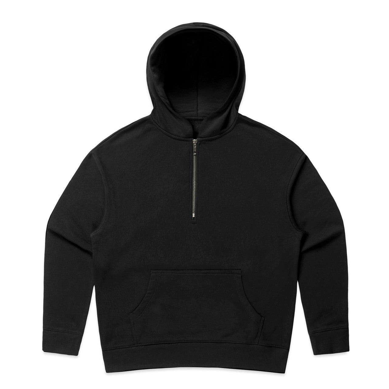 4164 Wos Relax Half Zip Hood in Black