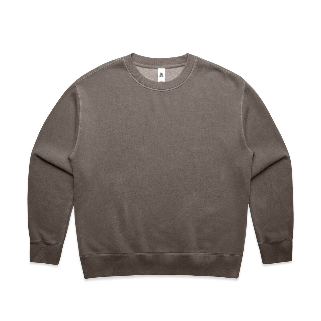 4165 Wos Relax Faded Crew in Faded Grey