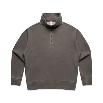4167 Wos Relax Faded Half Zip in Faded Grey